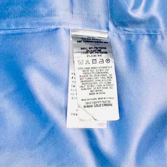 Ted Baker London straps floral print size 1 satin feel zipper back knee length - Picture 10 of 14